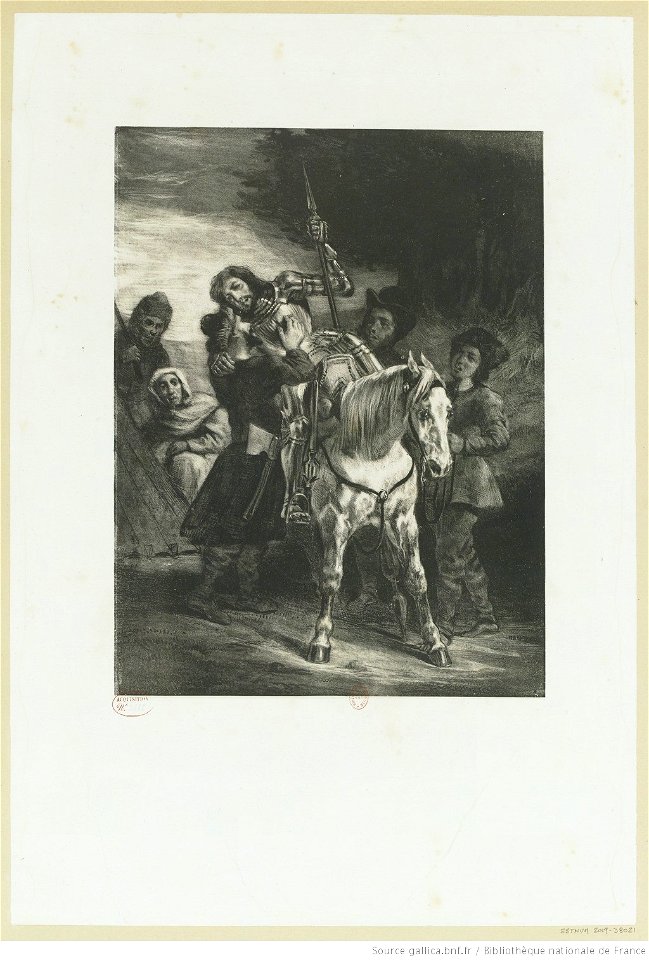 Delacroix - Goetz blessé recueilli par les Bohémiens, btv1b10461837c