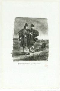 Delacroix - Faust, Wagner et le barbet, 3e état, btv1b10029733m