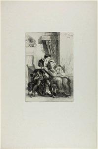Delacroix - Hamlet and the Queen, 1949.615