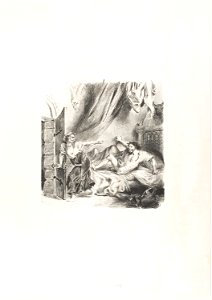Delacroix - Fronte-boeuf and the Witch, from Ivanhoe, 1971.140