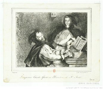 Delacroix - L'empereur Charles Quint au Monastère de St Just, btv1b10029810t