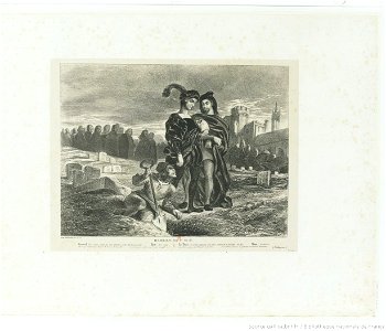 Delacroix - Hamlet. Acte V. Sc. I.re, btv1b10029780b