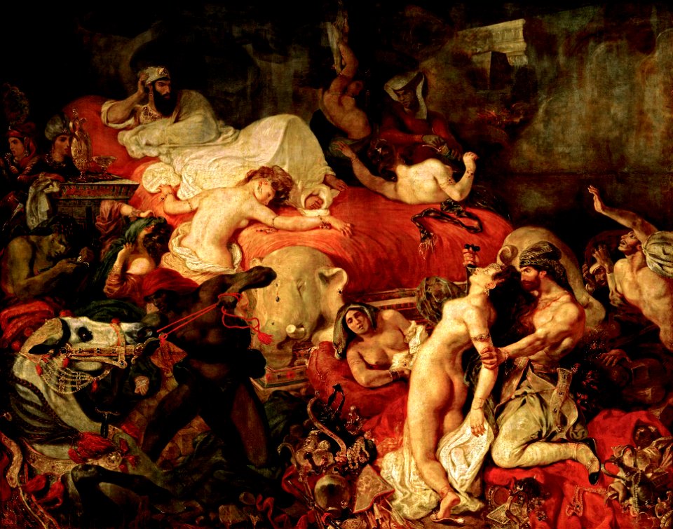 Delacroix - La Mort de Sardanapale (1827)