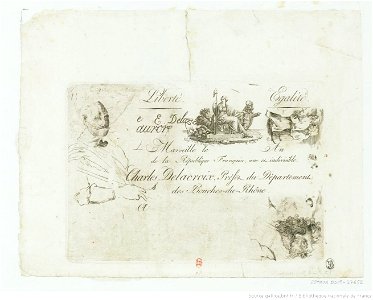 Delacroix - La deuxième planche aux croquis, btv1b10029873n