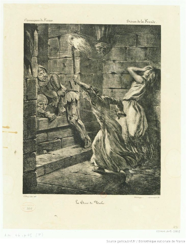 Delacroix - La Soeur de Duguesclin, 4e état, btv1b10029792n