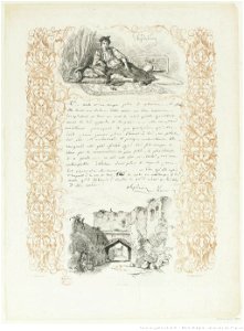 Delacroix - Juive d'Alger et une rue à Alger, 2e état, btv1b100298241