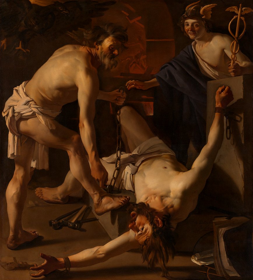 Dirck van Baburen - Prometheus Being Chained by Vulcan Rijksmuseum SK-A-1606