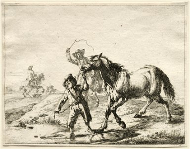 Dirck Stoop (Dutch, c. 1618-1681) - A boy taking a horse to drink - 1943.619 - Cleveland Museum of Art