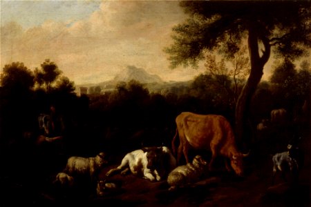 Dirck van den Bergen - Meadow Landscape - A I 689 - Finnish National Gallery