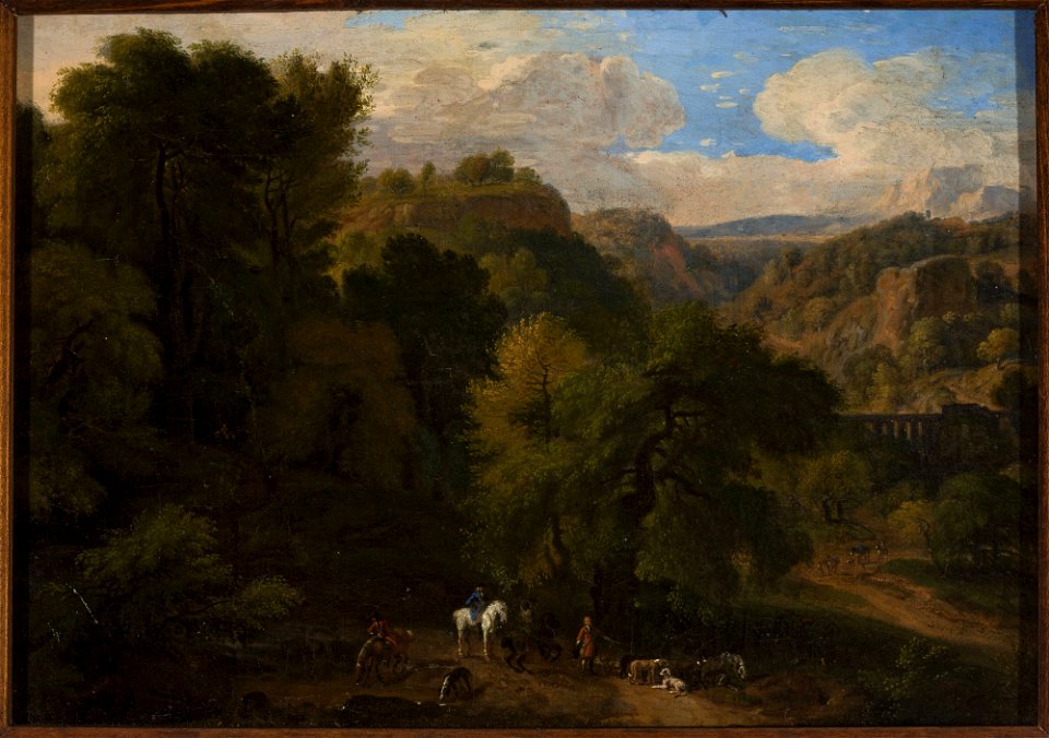 Dirk Maas - Landscape with a hunting scene - M.Ob.1687 MNW - National Museum in Warsaw