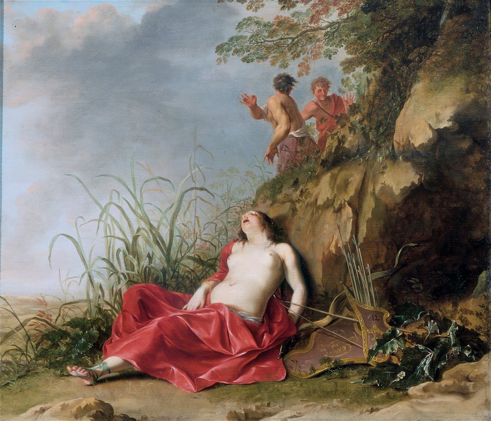 Dirck van der Lisse - Slapende nimf