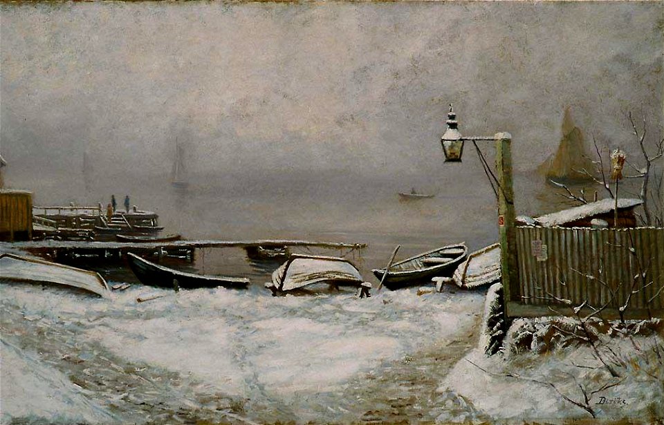 Edvard Diriks - The Coast at Drøbak in December - NG.M.00422 - National Museum of Art, Architecture and Design