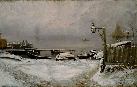 Edvard Diriks - The Coast at Drøbak in December - NG.M.00422 - National Museum of Art, Architecture and Design