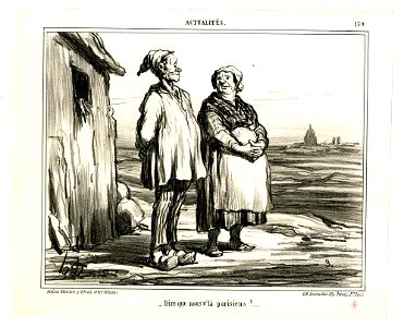 Dire que nous v'là Parisiens! (And to think we're Parisian now!) (BM 1918,0511.326)