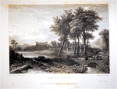 Dirlton Castle by William Miller after Rev J Thomson