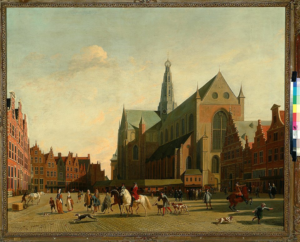 Dirk Maas, Adriaen Oudendijck - Grote Markt, Haarlem - FHM01-OS-75-320