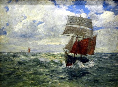 Dirks Segelschiff auf hoher See@Albert König Museum20160904