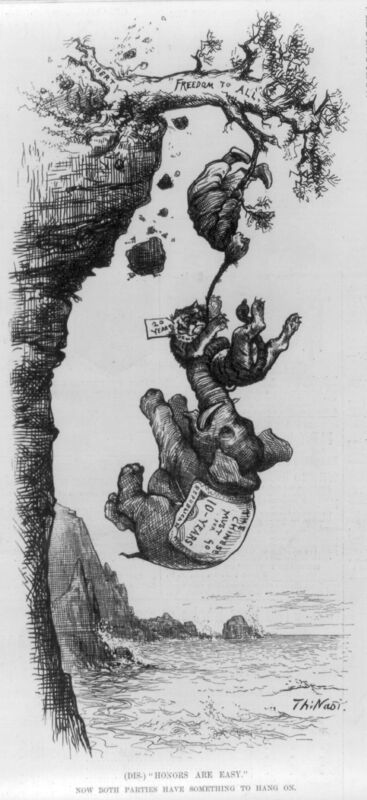 Dis-) honors are easy. Now both parties have something to hang on - Th. Nast LCCN2007680187