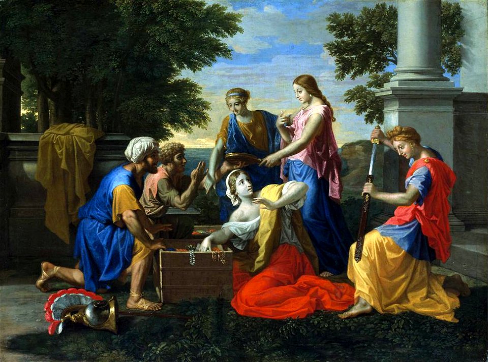 Discovery of Achilles on Skyros by Nicholas Poussin ca. 1656 cropped