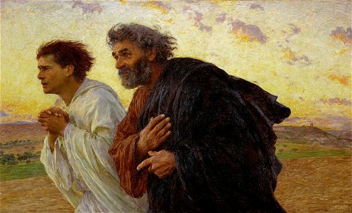 Disciples running by EB