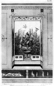 Disegno degli affreschi dell'auditorium mecenatis, 1874 circa
