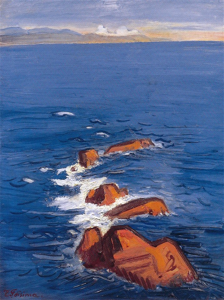 Distant View at Cape Muroto by Fujishima Takeji