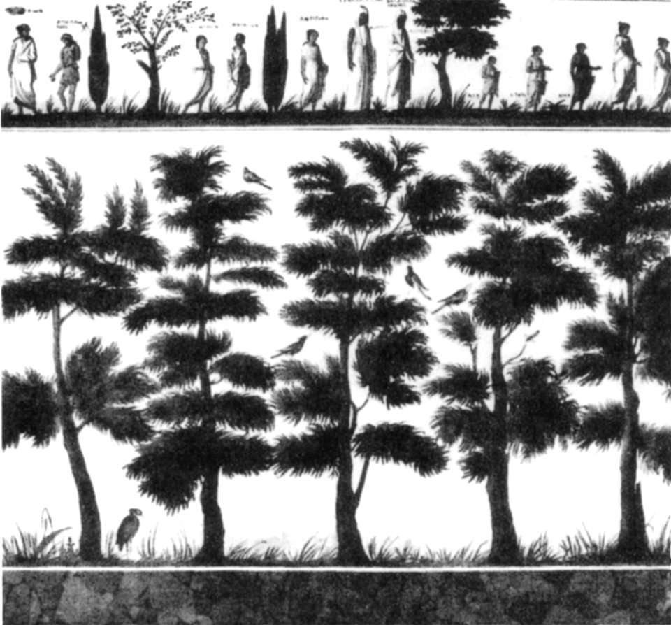 Disegno della tomba di patron sulla via latina, roma, 1843