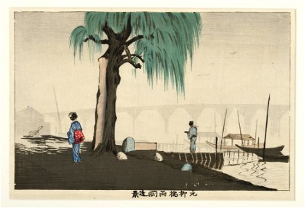 Distant View of Ryogoku from Motoyanagi Bridge (5758958001)