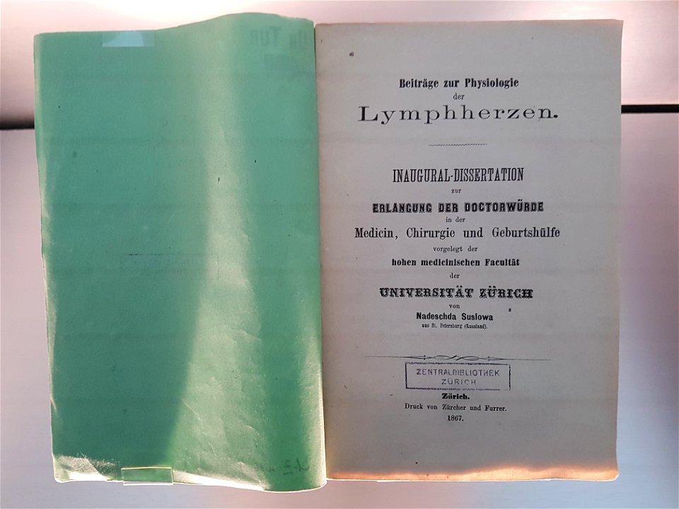 Dissertation Nadeschda Suslowa