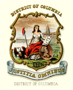 District of Columbia coat of arms (illustrated, 1876)