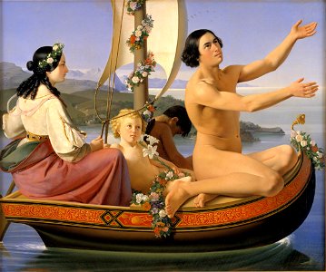 Ditlev Blunck - Youth. From the series, The Four Ages of Man - KMS508b - Statens Museum for Kunst