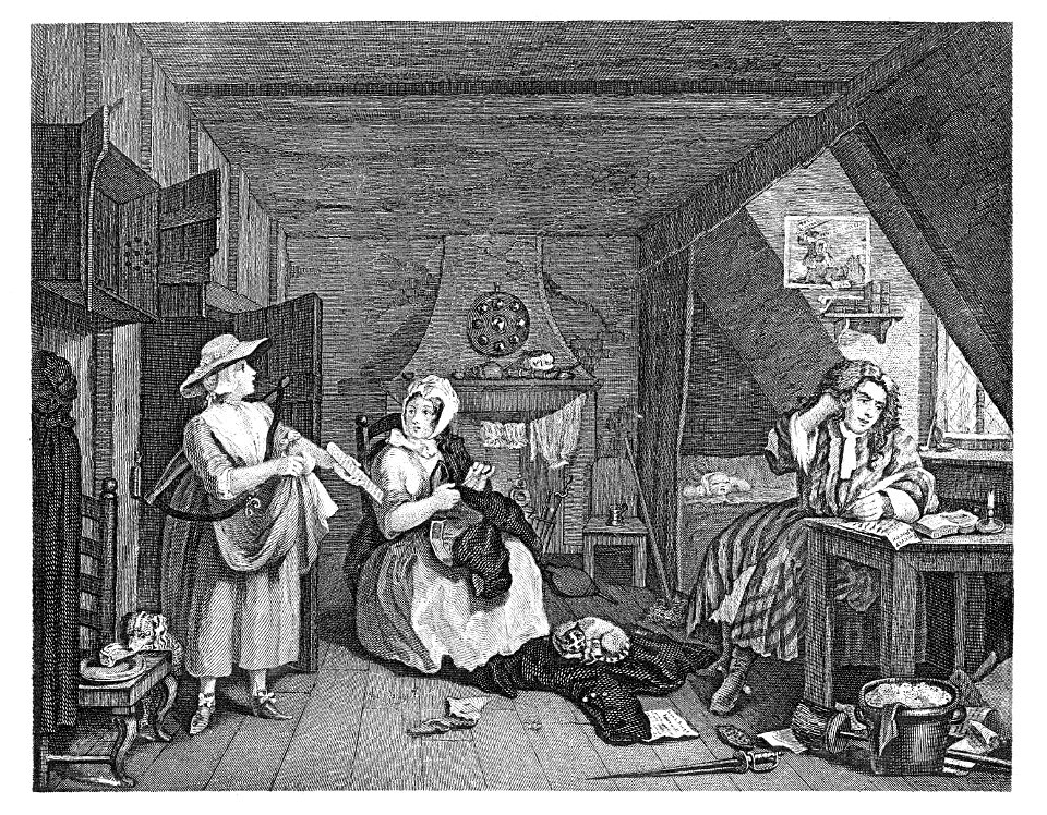 Distressed poet gutenberg