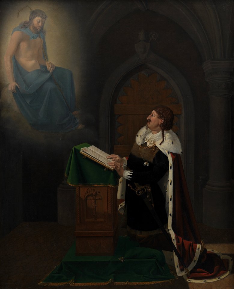 Ditlev Blunck - Christian IV's Vision at Rothenburg Castle - KMS64 - Statens Museum for Kunst