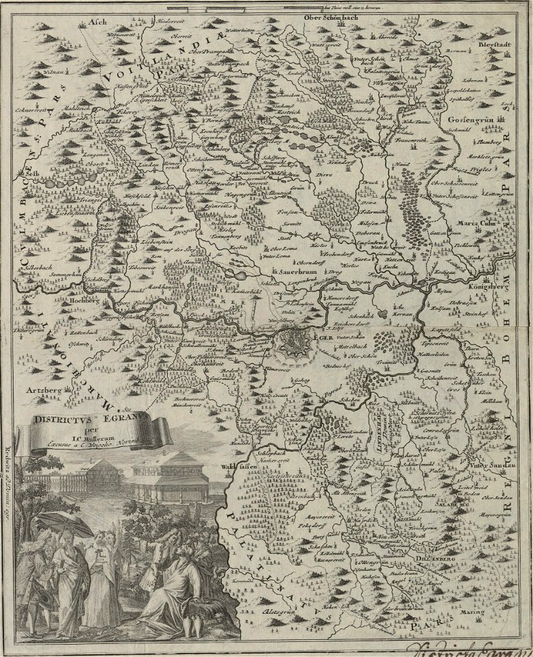 Districtus Egranus, per J. C. Mullerum (page 1 crop)