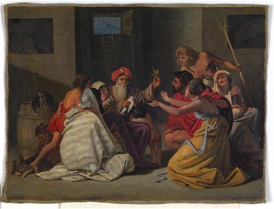 Ditlev Blunck - Udkast til maleriet Noah i arken - KKSgb13518 - Statens Museum for Kunst