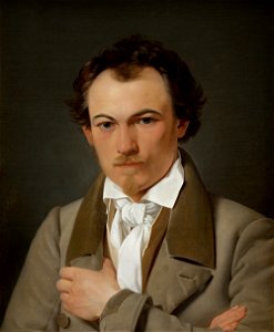 Ditlev Blunck - Portrait of the Scene Painter Troels Lund - KMS7377 - Statens Museum for Kunst