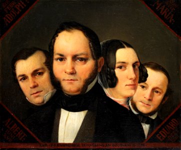 Ditlev Blunck Potrait Geschwister Karchow 1846