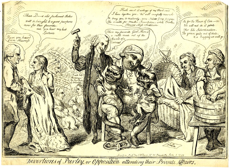 Divertions of Purley. Or opposition attending their private affairs. (BM 1851,0901.871)