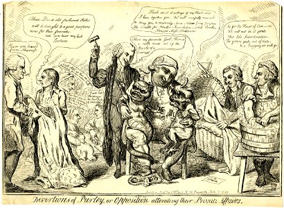 Divertions of Purley. Or opposition attending their private affairs. (BM 1851,0901.871)