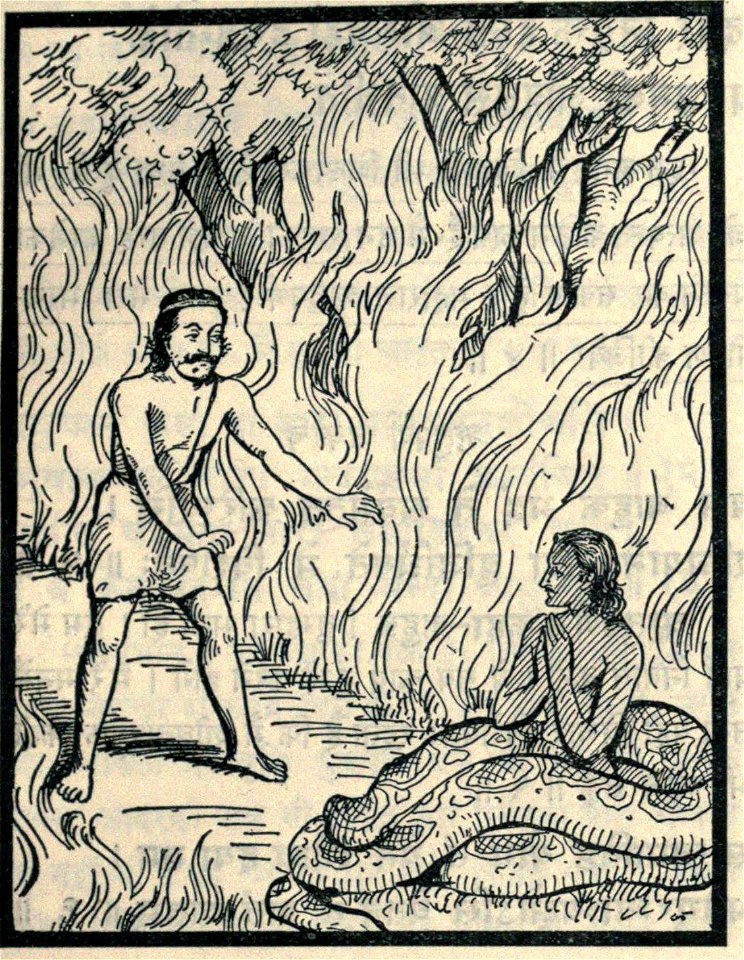 Divine snake cursing Nala