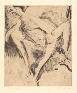 Dix planches (02) - La danse, print by Armand Apol (1879-1950), Belgium, 1925, Prints Department of the Royal Library of Belgium, III 72615 D - Pl. 02