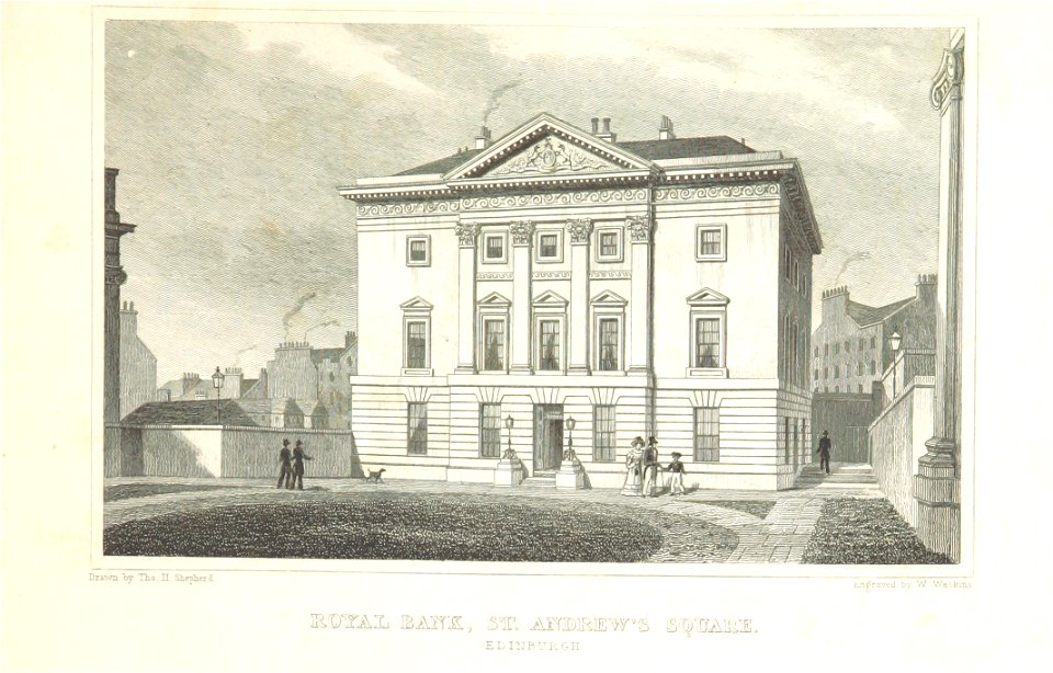 MA(1829) p.095 - Royal Bank, St Andrew's Square, Edinburgh - Thomas Hosmer Shepherd