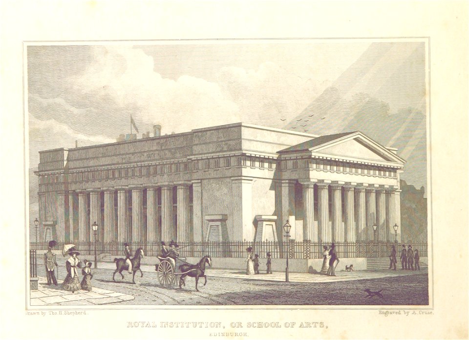 MA(1829) p.148 - Royal Institution, or School of Arts, Edinburgh - Thomas Hosmer Shepherd