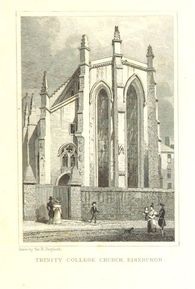 MA(1829) p.185 - Trinity College Church, Edinburgh - Thomas Hosmer Shepherd
