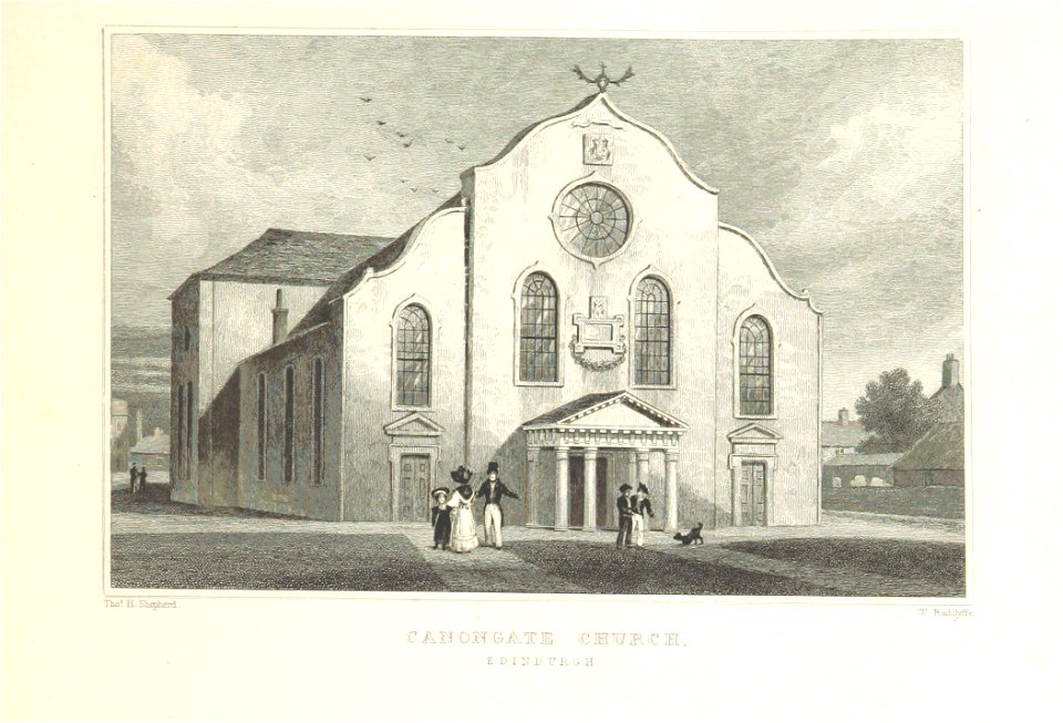MA(1829) p.179 - Canongate Church, Edinburgh - Thomas Hosmer Shepherd