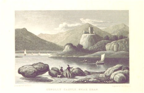 MA(1829) p.356 - Dunolly Castle, near Oban - Thomas Hosmer Shepherd. Free illustration for personal and commercial use.