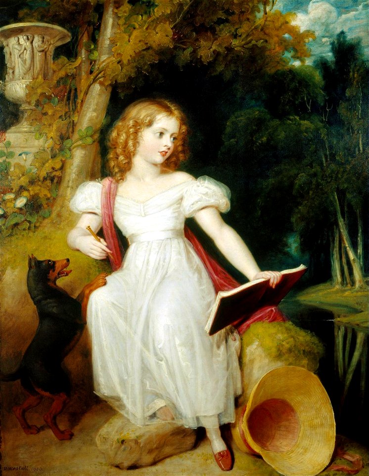 Queen Victoria as a girl - Westall 1830
