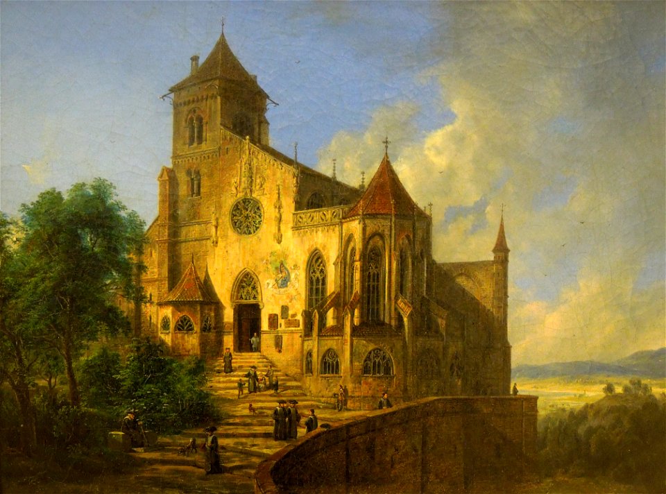 Quaglio Landscape with a church