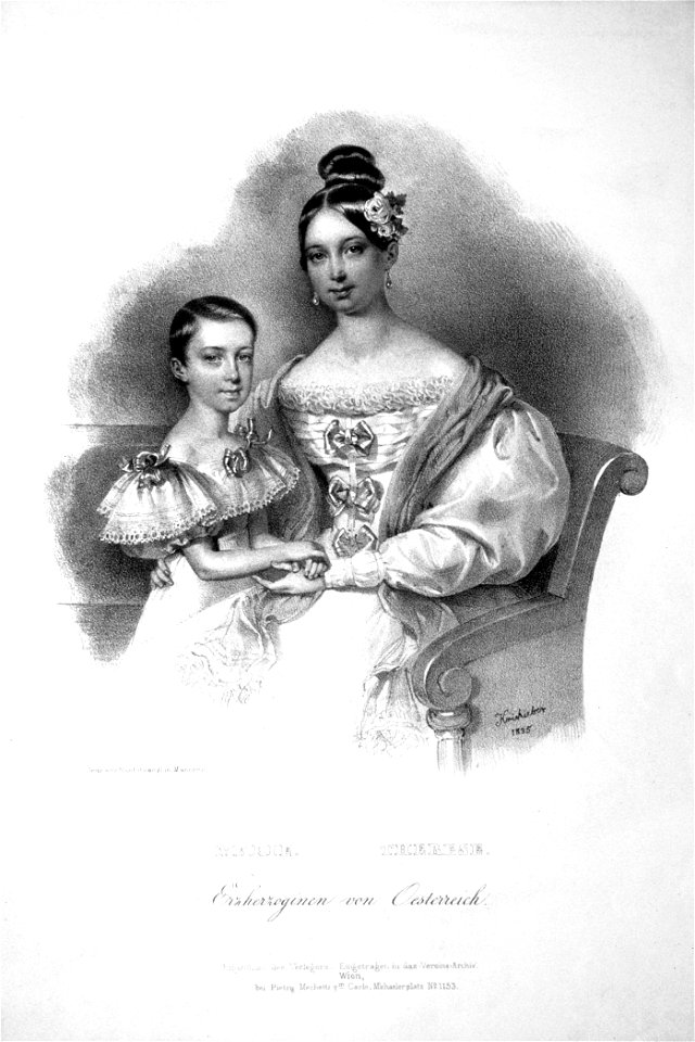Erzherzoginnen von Österreich Litho