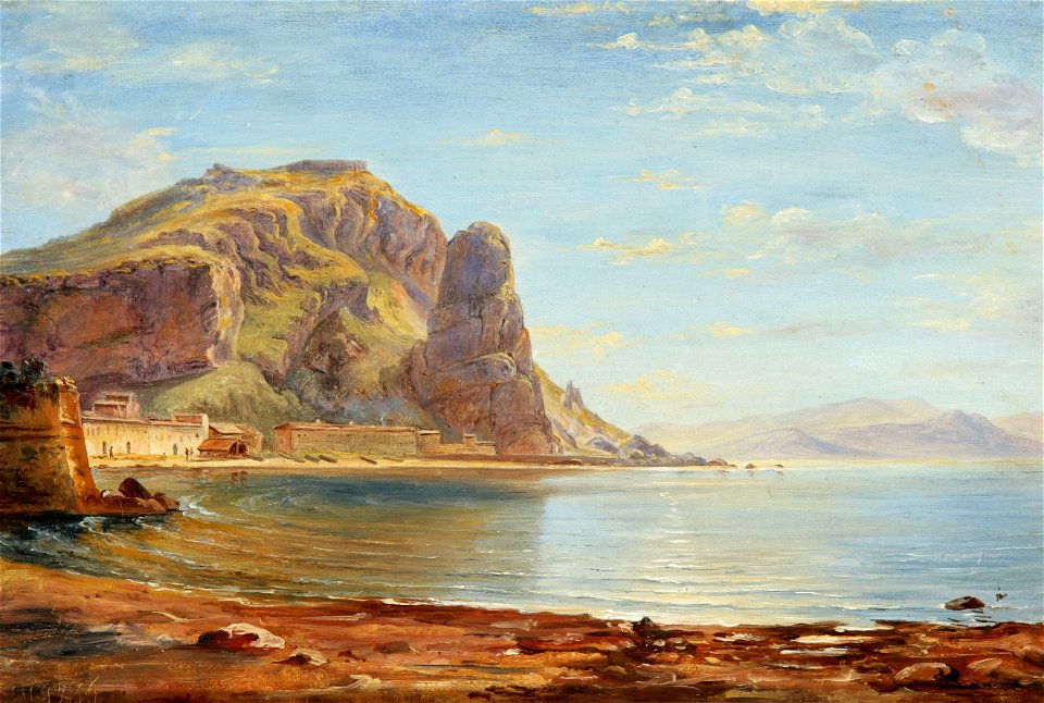 Seweryn Mielżyński - Zatoka morska o górzystym brzegu 1835